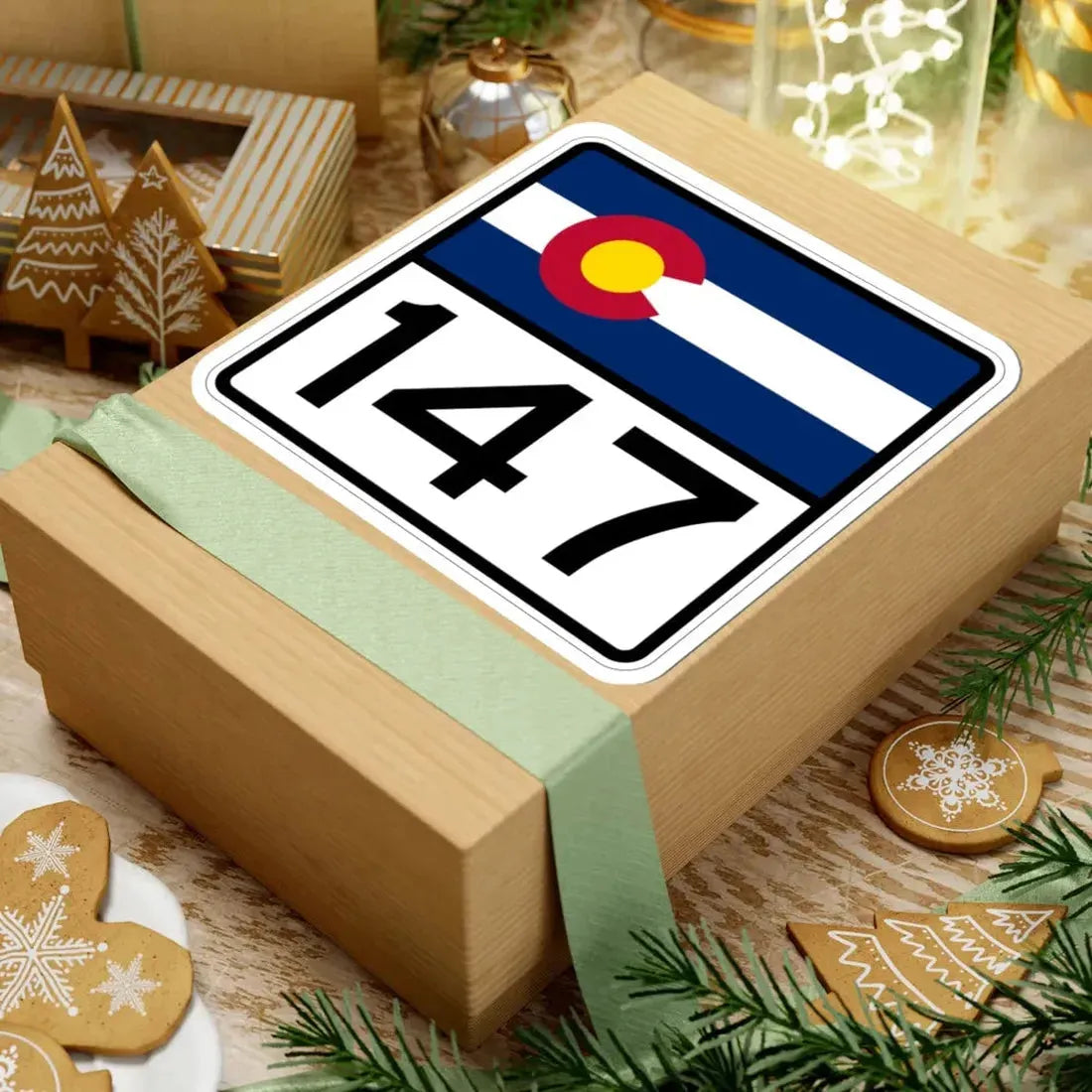 Colorado 147 (Colorado) (Road Sign) STICKER Vinyl Kiss-Cut Decal - The Sticker Space