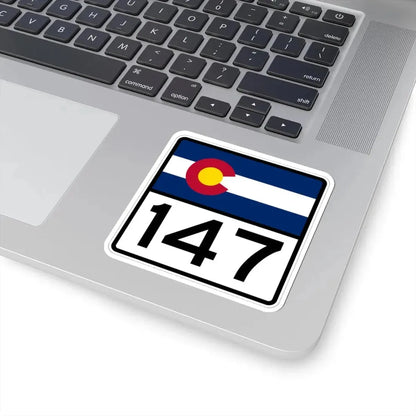 Colorado 147 (Colorado) (Road Sign) STICKER Vinyl Kiss-Cut Decal - The Sticker Space