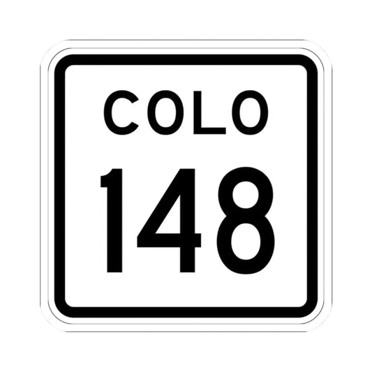 Colorado 148 1952 (Colorado) (Road Sign) STICKER Vinyl Kiss-Cut Decal 2 Inch White - The Sticker Space