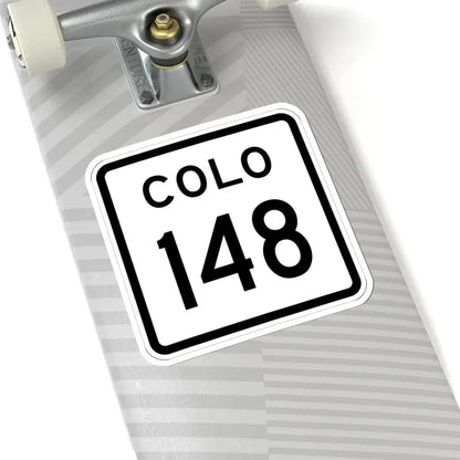 Colorado 148 1952 (Colorado) (Road Sign) STICKER Vinyl Kiss-Cut Decal - The Sticker Space