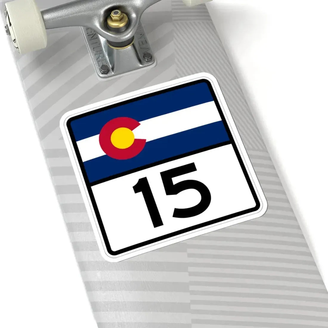 Colorado 15 (Colorado) (Road Sign) STICKER Vinyl Kiss-Cut Decal - The Sticker Space