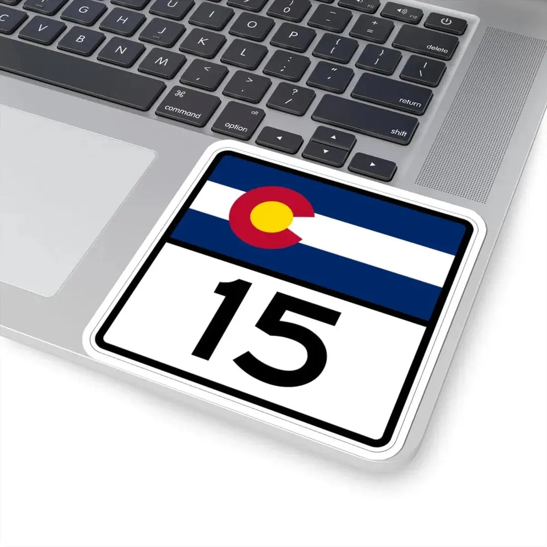 Colorado 15 (Colorado) (Road Sign) STICKER Vinyl Kiss-Cut Decal - The Sticker Space
