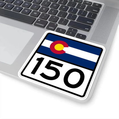 Colorado 150 (Colorado) (Road Sign) STICKER Vinyl Kiss-Cut Decal - The Sticker Space