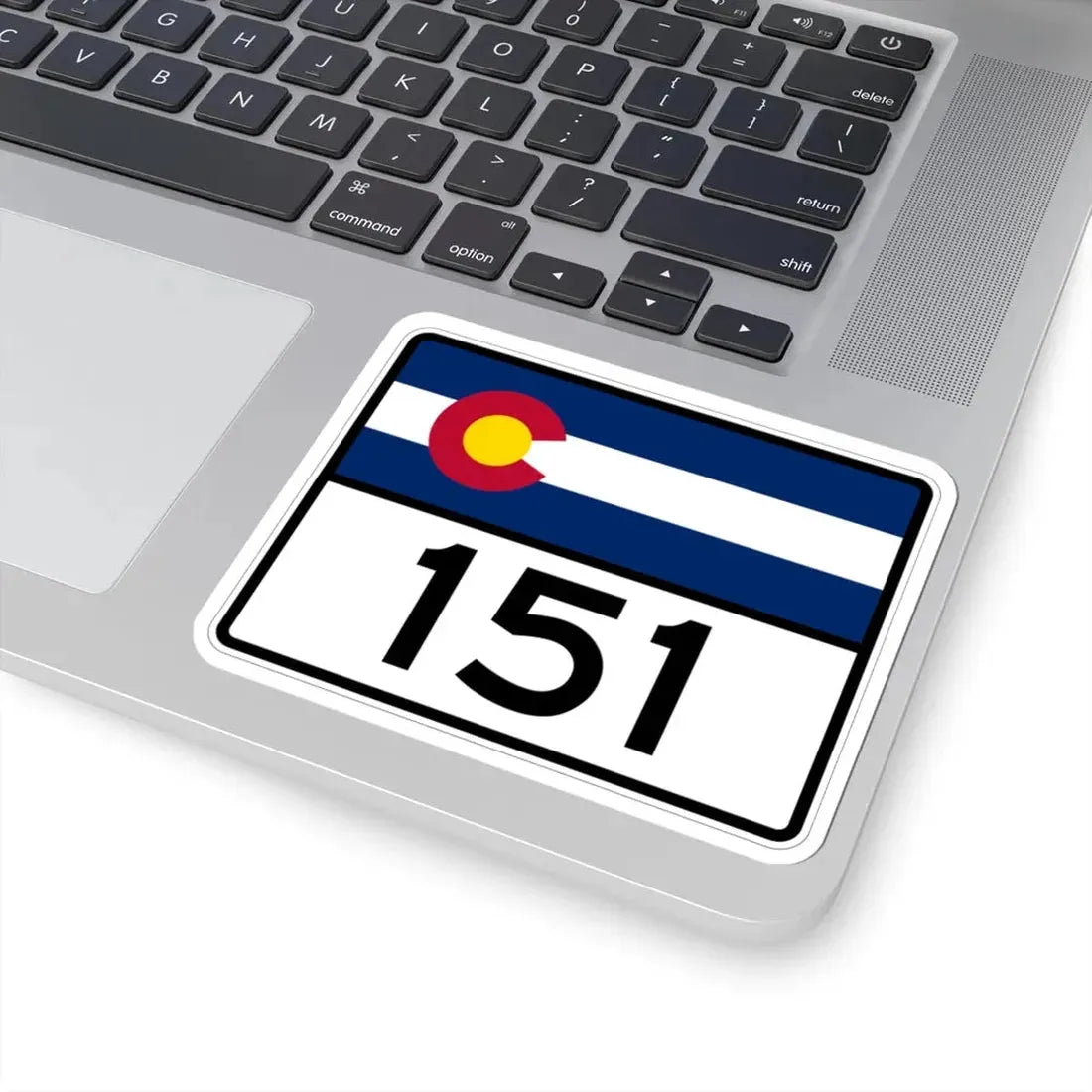Colorado 151 wide (Colorado) (Road Sign) STICKER Vinyl Kiss-Cut Decal - The Sticker Space