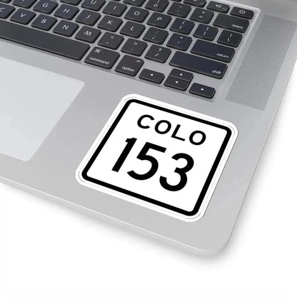 Colorado 153 1952 (Colorado) (Road Sign) STICKER Vinyl Kiss-Cut Decal - The Sticker Space