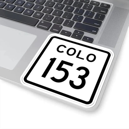 Colorado 153 1952 (Colorado) (Road Sign) STICKER Vinyl Kiss-Cut Decal - The Sticker Space