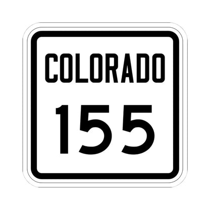 Colorado 155 1946 (Colorado) (Road Sign) STICKER Vinyl Kiss-Cut Decal 4 Inch White - The Sticker Space