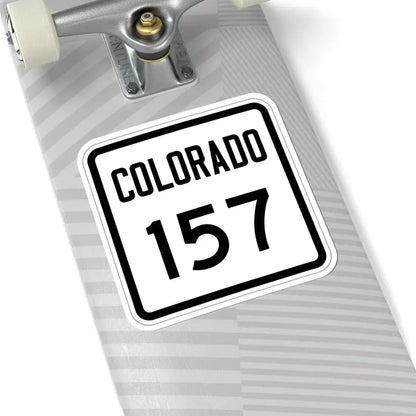 Colorado 157 1946 (Colorado) (Road Sign) STICKER Vinyl Kiss-Cut Decal - The Sticker Space