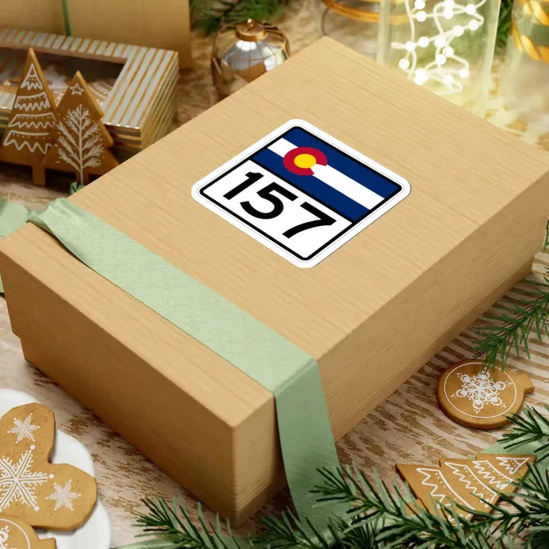 Colorado 157 (Colorado) (Road Sign) STICKER Vinyl Kiss-Cut Decal - The Sticker Space