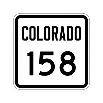 Colorado 158 1946 (Colorado) (Road Sign) STICKER Vinyl Kiss-Cut Decal 2 Inch White - The Sticker Space