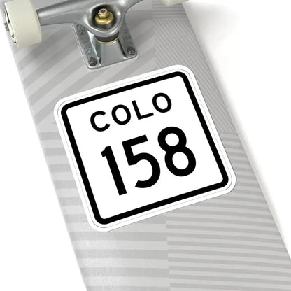 Colorado 158 1952 (Colorado) (Road Sign) STICKER Vinyl Kiss-Cut Decal - The Sticker Space
