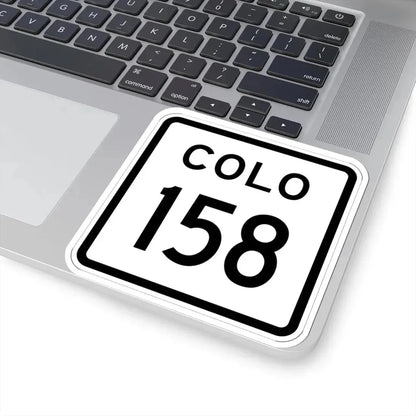 Colorado 158 1952 (Colorado) (Road Sign) STICKER Vinyl Kiss-Cut Decal - The Sticker Space