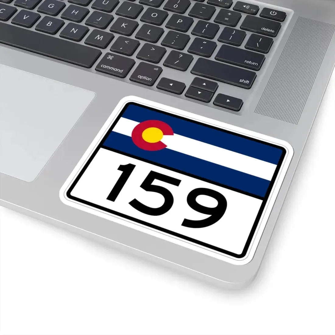 Colorado 159 wide (Colorado) (Road Sign) STICKER Vinyl Kiss-Cut Decal - The Sticker Space