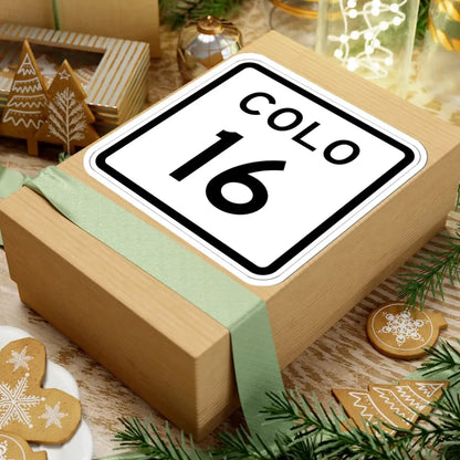 Colorado 16 1952 (Colorado) (Road Sign) STICKER Vinyl Kiss-Cut Decal - The Sticker Space