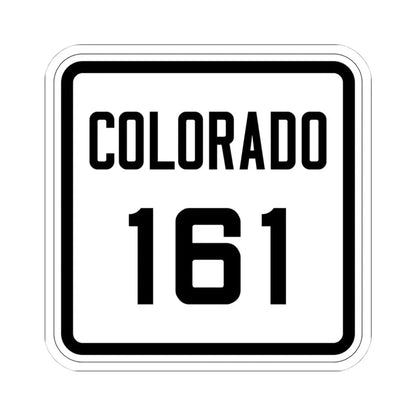 Colorado 161 1926 (Colorado) (Road Sign) STICKER Vinyl Kiss-Cut Decal 4 Inch White - The Sticker Space