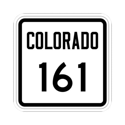 Colorado 161 1946 (Colorado) (Road Sign) STICKER Vinyl Kiss-Cut Decal 3 Inch White - The Sticker Space
