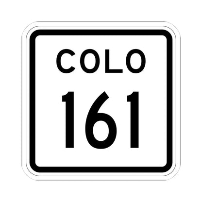 Colorado 161 1952 (Colorado) (Road Sign) STICKER Vinyl Kiss-Cut Decal 4 Inch White - The Sticker Space