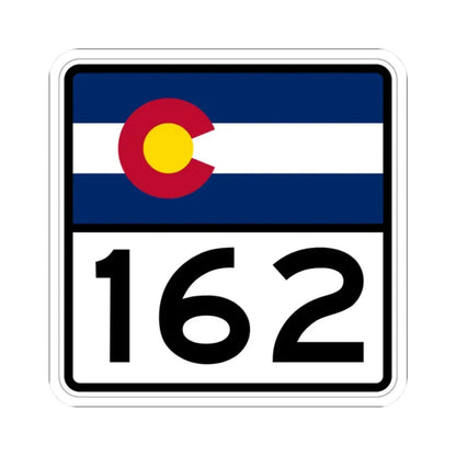 Colorado 162 (Colorado) (Road Sign) STICKER Vinyl Kiss-Cut Decal 2 Inch White - The Sticker Space