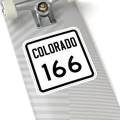 Colorado 166 1946 (Colorado) (Road Sign) STICKER Vinyl Kiss-Cut Decal - The Sticker Space