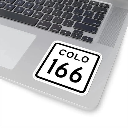 Colorado 166 1952 (Colorado) (Road Sign) STICKER Vinyl Kiss-Cut Decal - The Sticker Space