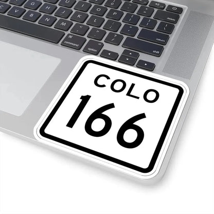 Colorado 166 1952 (Colorado) (Road Sign) STICKER Vinyl Kiss-Cut Decal - The Sticker Space