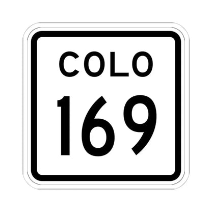Colorado 169 1952 (Colorado) (Road Sign) STICKER Vinyl Kiss-Cut Decal 6 Inch White - The Sticker Space