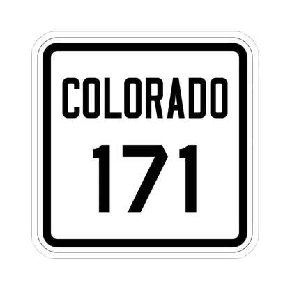 Colorado 171 1926 (Colorado) (Road Sign) STICKER Vinyl Kiss-Cut Decal 4 Inch White - The Sticker Space