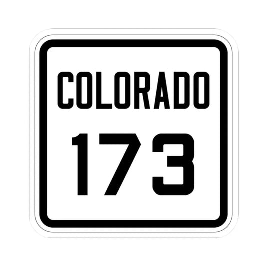 Colorado 173 1926 (Colorado) (Road Sign) STICKER Vinyl Kiss-Cut Decal 2 Inch White - The Sticker Space