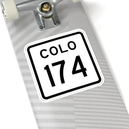 Colorado 174 1952 (Colorado) (Road Sign) STICKER Vinyl Kiss-Cut Decal - The Sticker Space