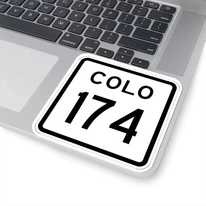 Colorado 174 1952 (Colorado) (Road Sign) STICKER Vinyl Kiss-Cut Decal - The Sticker Space