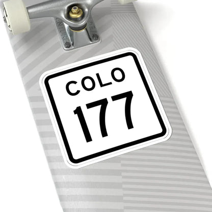 Colorado 177 1952 (Colorado) (Road Sign) STICKER Vinyl Kiss-Cut Decal - The Sticker Space