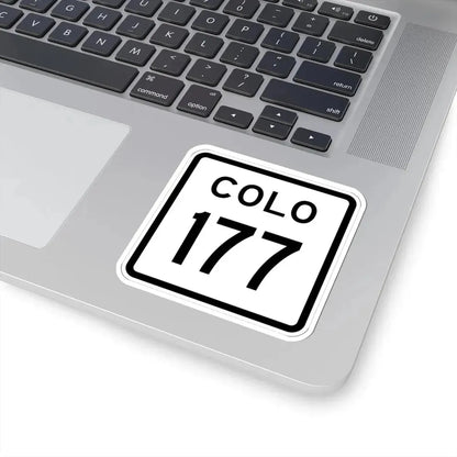 Colorado 177 1952 (Colorado) (Road Sign) STICKER Vinyl Kiss-Cut Decal - The Sticker Space
