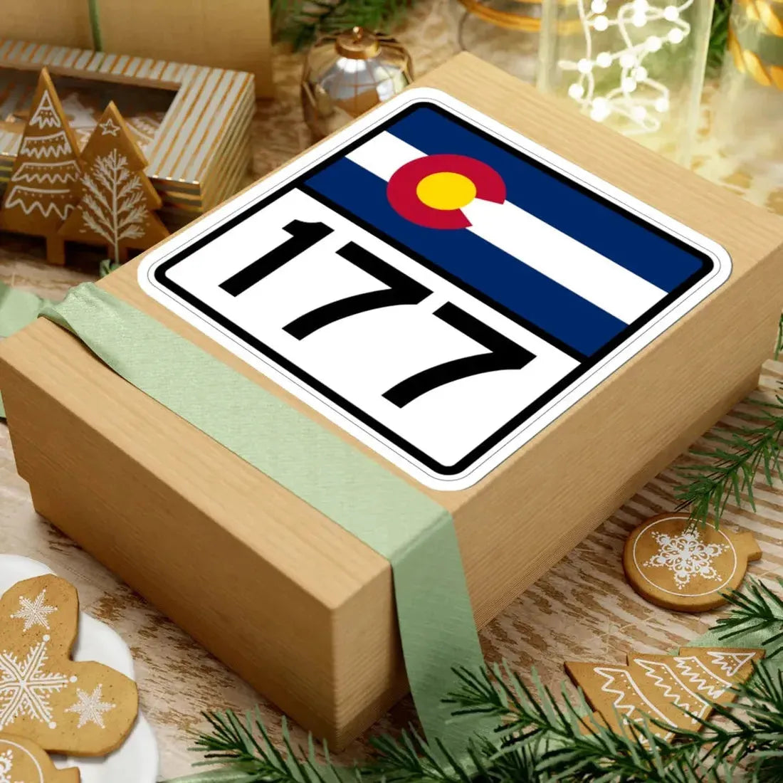 Colorado 177 (Colorado) (Road Sign) STICKER Vinyl Kiss-Cut Decal - The Sticker Space