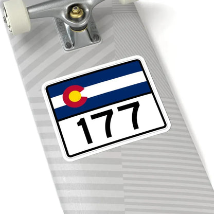 Colorado 177 wide (Colorado) (Road Sign) STICKER Vinyl Kiss-Cut Decal - The Sticker Space