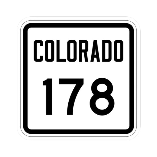 Colorado 178 1946 (Colorado) (Road Sign) STICKER Vinyl Kiss-Cut Decal 2 Inch White - The Sticker Space