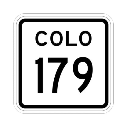 Colorado 179 1952 (Colorado) (Road Sign) STICKER Vinyl Kiss-Cut Decal 4 Inch White - The Sticker Space