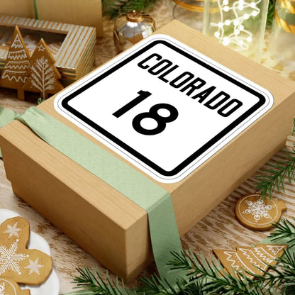 Colorado 18 1946 (Colorado) (Road Sign) STICKER Vinyl Kiss-Cut Decal - The Sticker Space