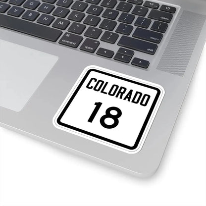 Colorado 18 1946 (Colorado) (Road Sign) STICKER Vinyl Kiss-Cut Decal - The Sticker Space