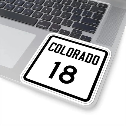 Colorado 18 1946 (Colorado) (Road Sign) STICKER Vinyl Kiss-Cut Decal - The Sticker Space