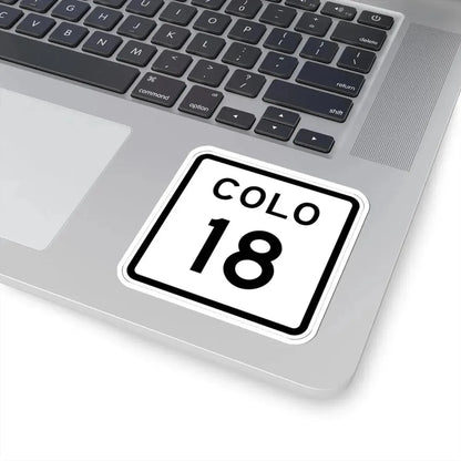 Colorado 18 1952 (Colorado) (Road Sign) STICKER Vinyl Kiss-Cut Decal - The Sticker Space