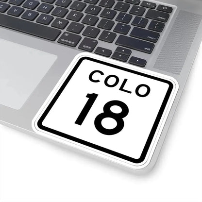 Colorado 18 1952 (Colorado) (Road Sign) STICKER Vinyl Kiss-Cut Decal - The Sticker Space
