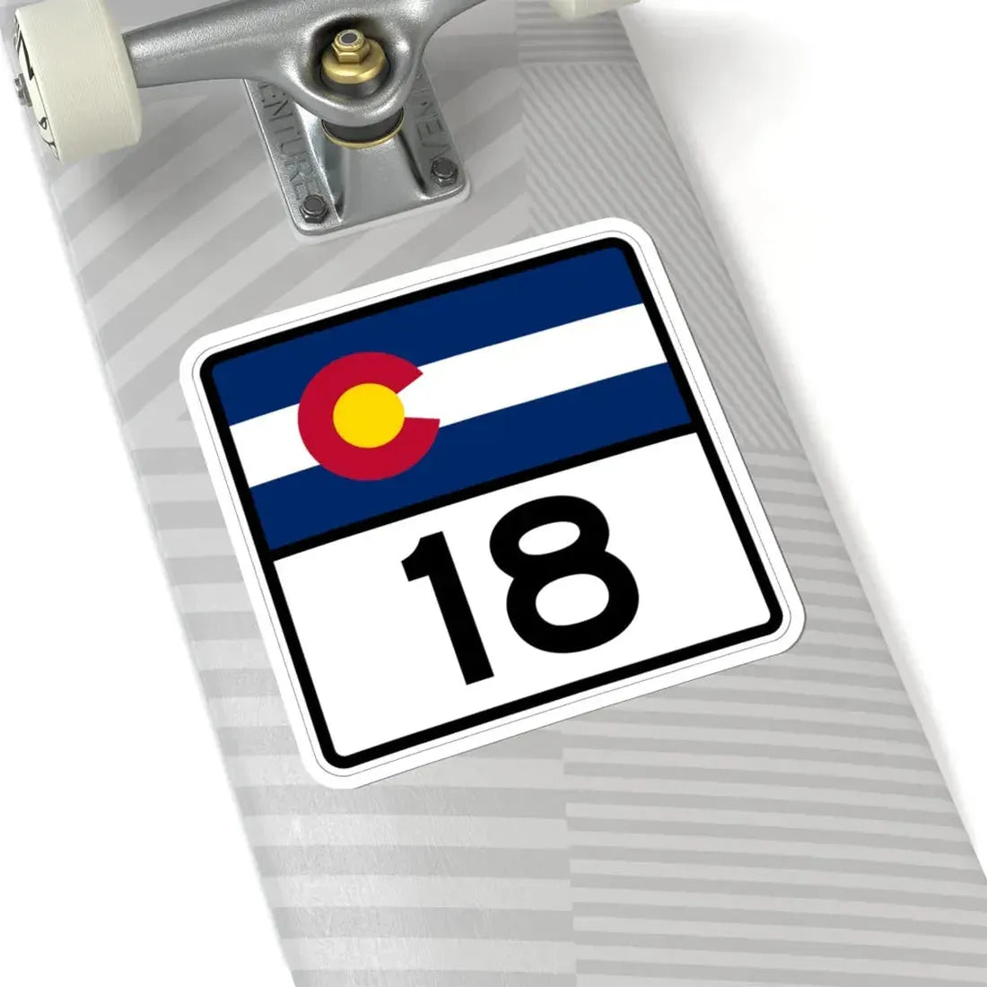 Colorado 18 (Colorado) (Road Sign) STICKER Vinyl Kiss-Cut Decal - The Sticker Space