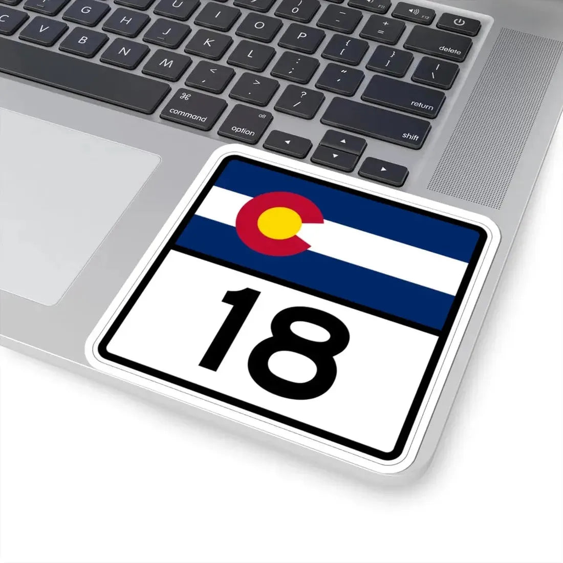 Colorado 18 (Colorado) (Road Sign) STICKER Vinyl Kiss-Cut Decal - The Sticker Space