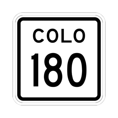 Colorado 180 1952 (Colorado) (Road Sign) STICKER Vinyl Kiss-Cut Decal 6 Inch White - The Sticker Space