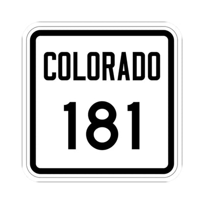 Colorado 181 1946 (Colorado) (Road Sign) STICKER Vinyl Kiss-Cut Decal 2 Inch White - The Sticker Space