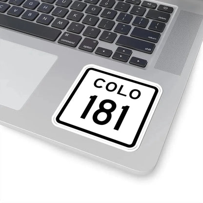 Colorado 181 1952 (Colorado) (Road Sign) STICKER Vinyl Kiss-Cut Decal - The Sticker Space