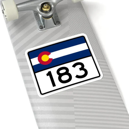 Colorado 183 wide (Colorado) (Road Sign) STICKER Vinyl Kiss-Cut Decal - The Sticker Space