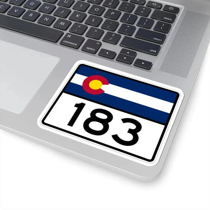 Colorado 183 wide (Colorado) (Road Sign) STICKER Vinyl Kiss-Cut Decal - The Sticker Space