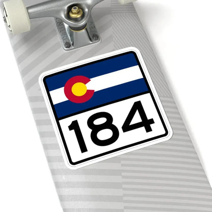 Colorado 184 (Colorado) (Road Sign) STICKER Vinyl Kiss-Cut Decal - The Sticker Space