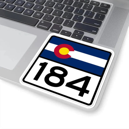 Colorado 184 (Colorado) (Road Sign) STICKER Vinyl Kiss-Cut Decal - The Sticker Space